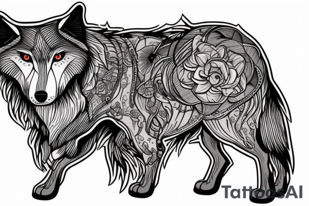 wolf in sheep’s clorhing tattoo idea