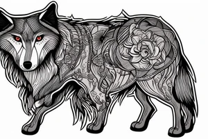 wolf in sheep’s clorhing tattoo idea