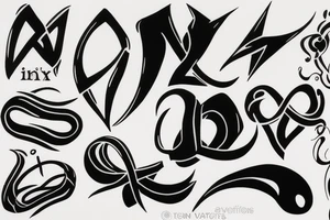 S V A with infinity tattoo idea