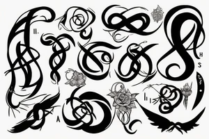 S V A with infinity tattoo idea