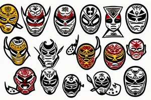 Mexican luchador tattoo idea
