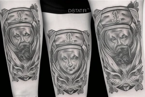 cossac with sabre tattoo idea