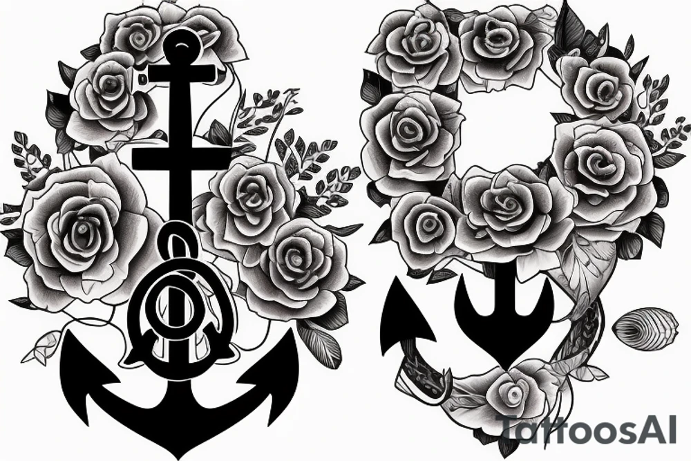 anchor family daughters wife grounding in life tattoo idea