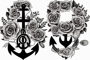 anchor family daughters wife grounding in life tattoo idea