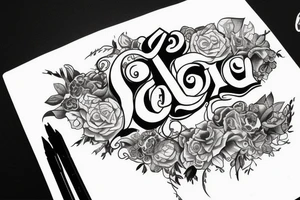 The letters C T W in a logo design tattoo idea