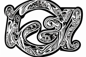The letters C T W in a logo design tattoo idea