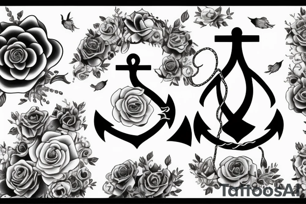 anchor family daughters wife grounding in life tattoo idea