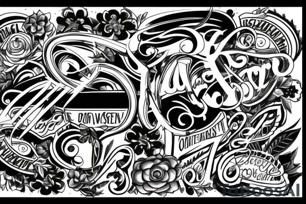 The letters CTW tattoo idea