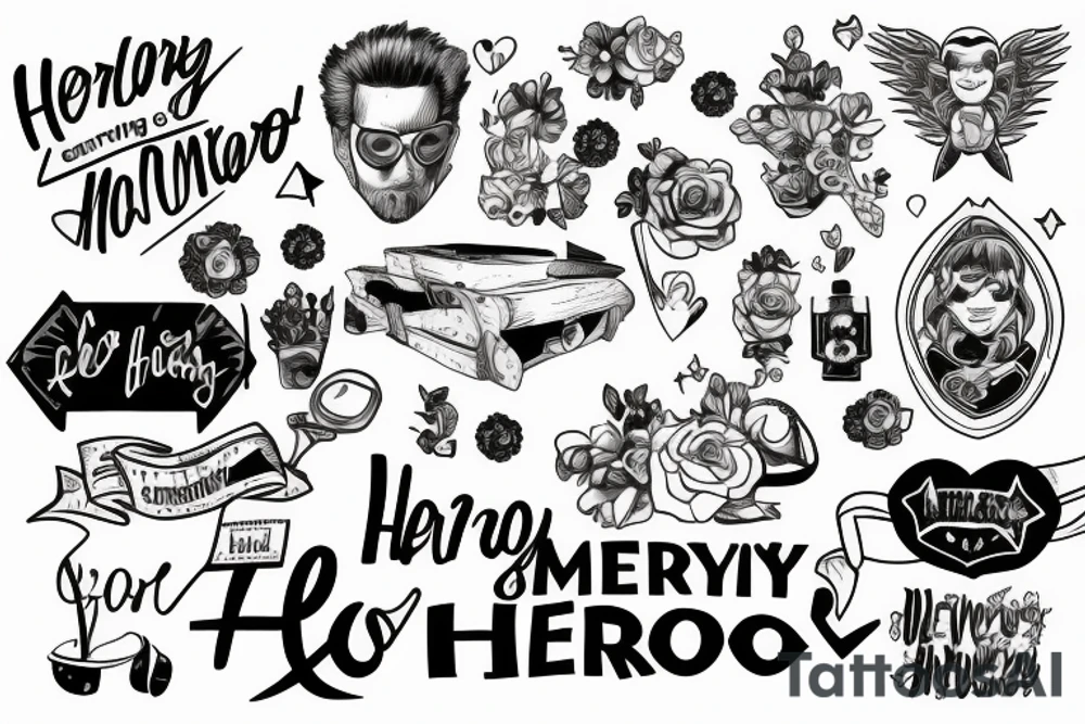 There goes my hero, memorial. Loving memory tattoo idea