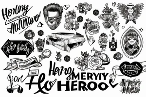 There goes my hero, memorial. Loving memory tattoo idea