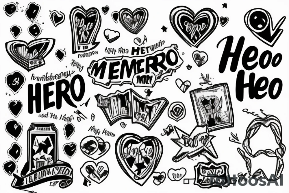There goes my hero, memorial. Loving memory tattoo idea