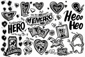 There goes my hero, memorial. Loving memory tattoo idea