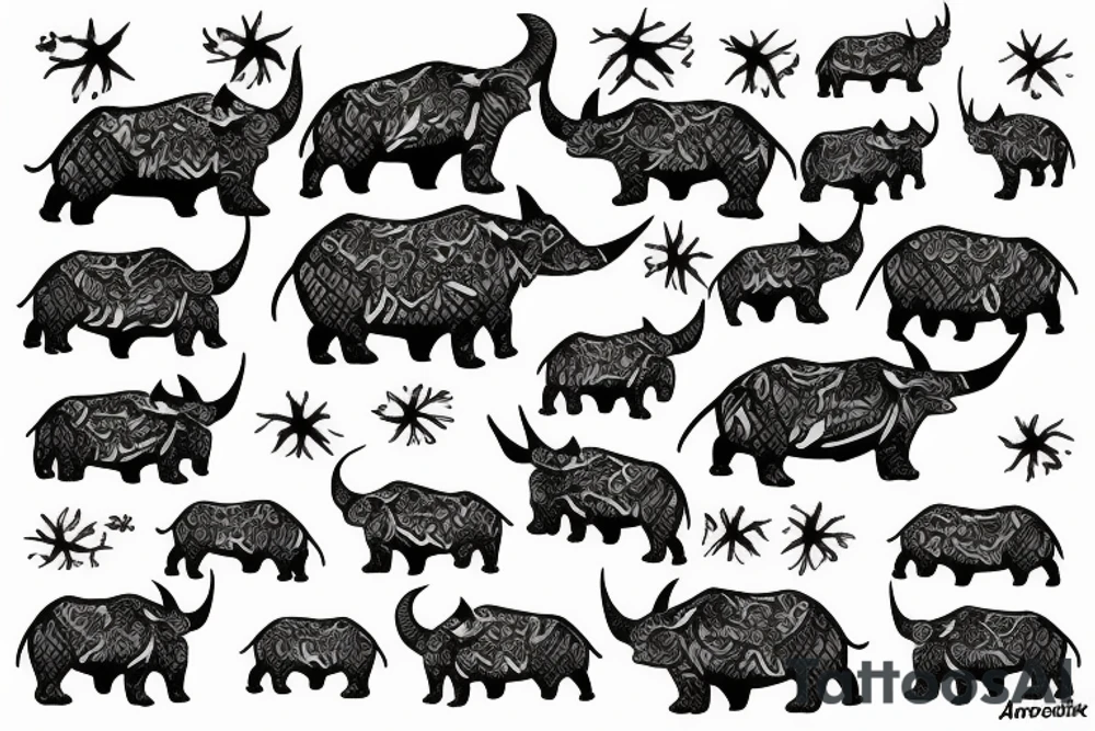 Rhino tattoo idea