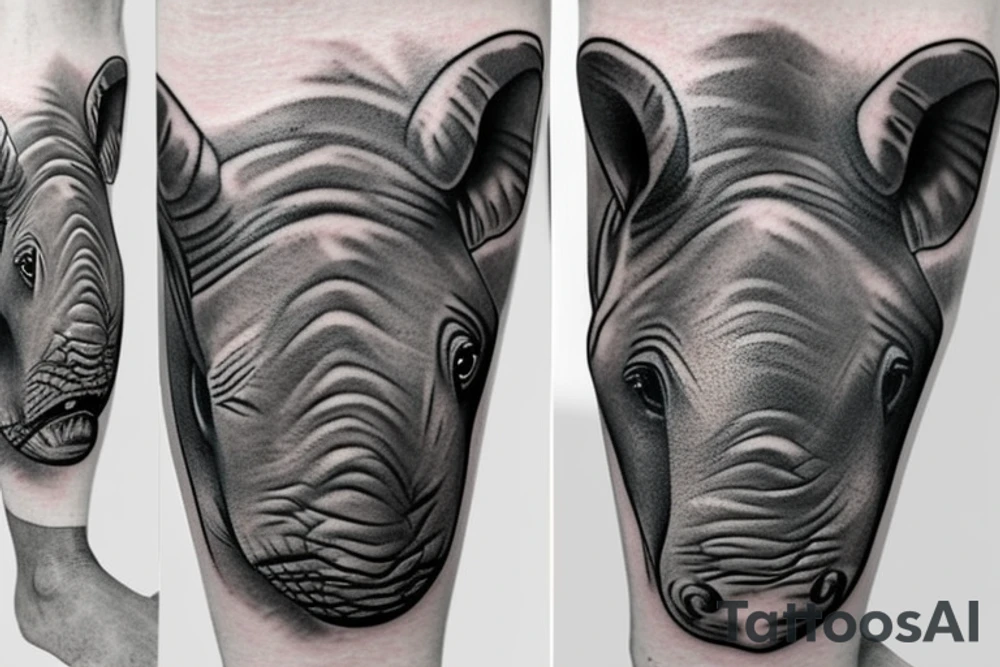 Rhino tattoo idea