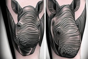 Rhino tattoo idea