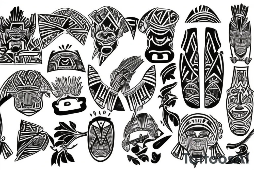 Noho me ka hau’oli tattoo idea