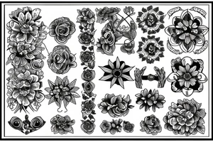 Infinite symbol with flowers and the name Franco tattoo idea