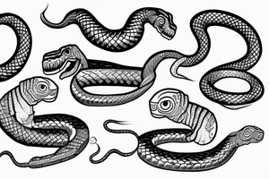 Mayan snake tattoo idea