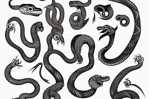 Mayan snake tattoo idea