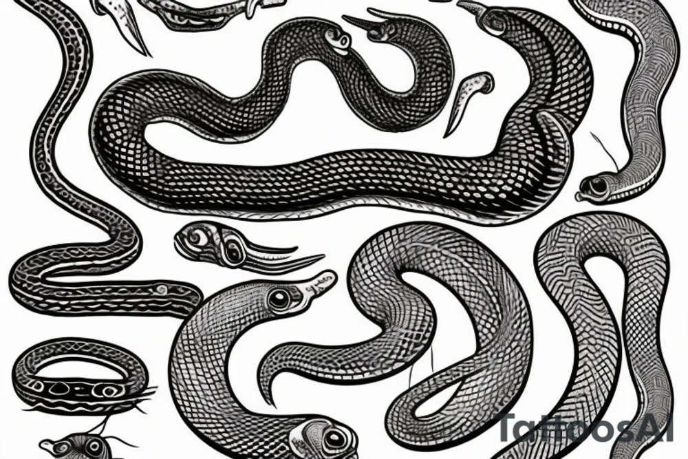 Mayan snake tattoo idea