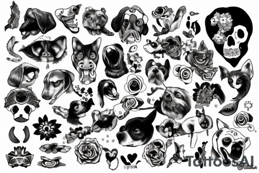 Mi perra súper feliz tattoo idea