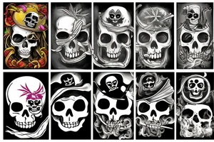 Weed pirate tattoo idea