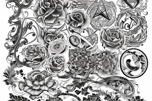 Ornamental design using the word authentique tattoo idea