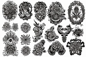 Ornamental design including the word authentique tattoo idea