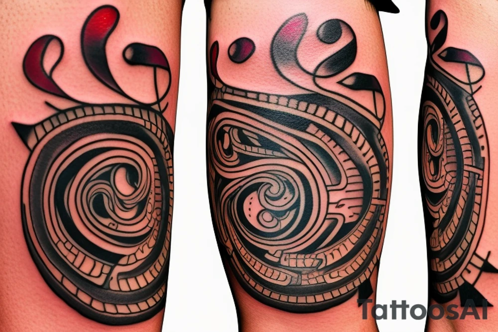 Percussion clef tattoo idea