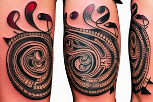 Percussion clef tattoo idea