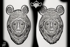 i want a cartoon bear tattoo idea