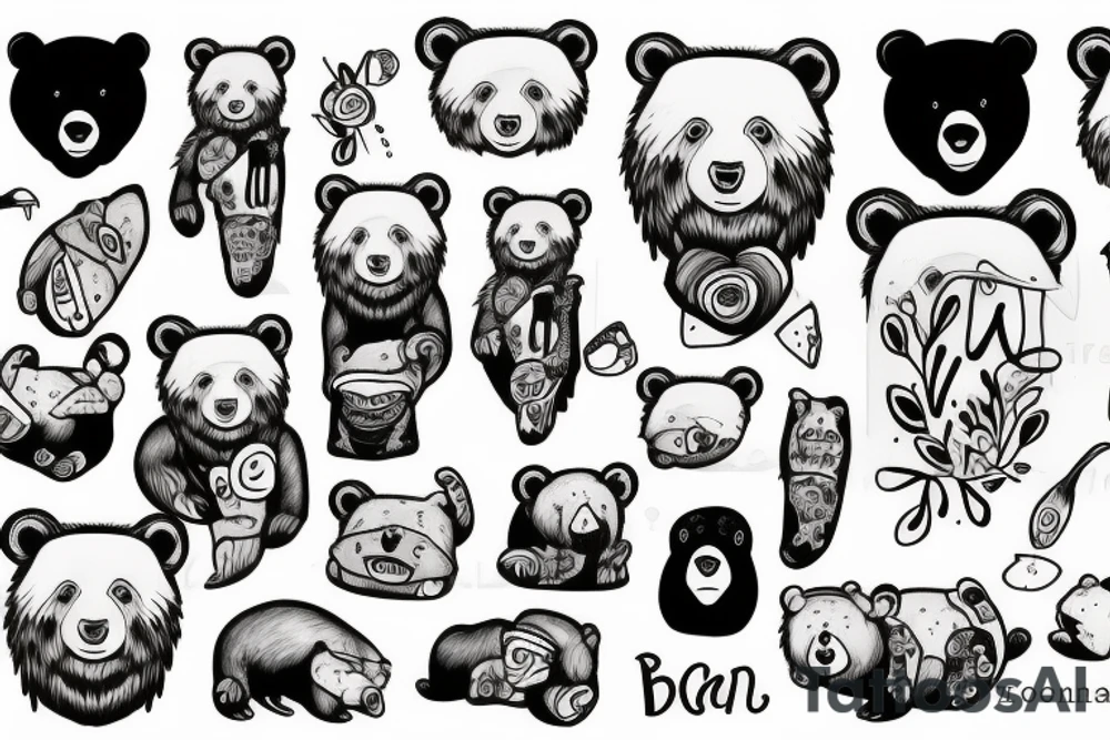 a bear tattoo idea