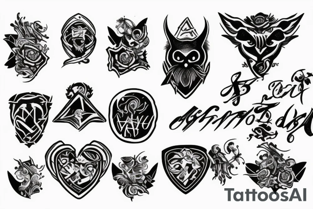 Beast protecting son tattoo idea
