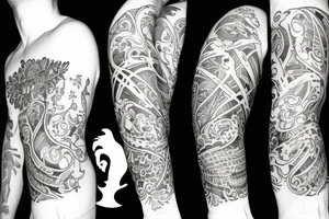 Beast protecting son tattoo idea
