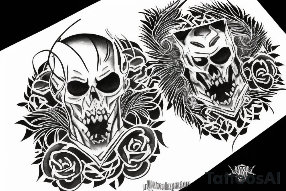 Beast protecting son tattoo idea