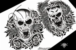 Beast protecting son tattoo idea