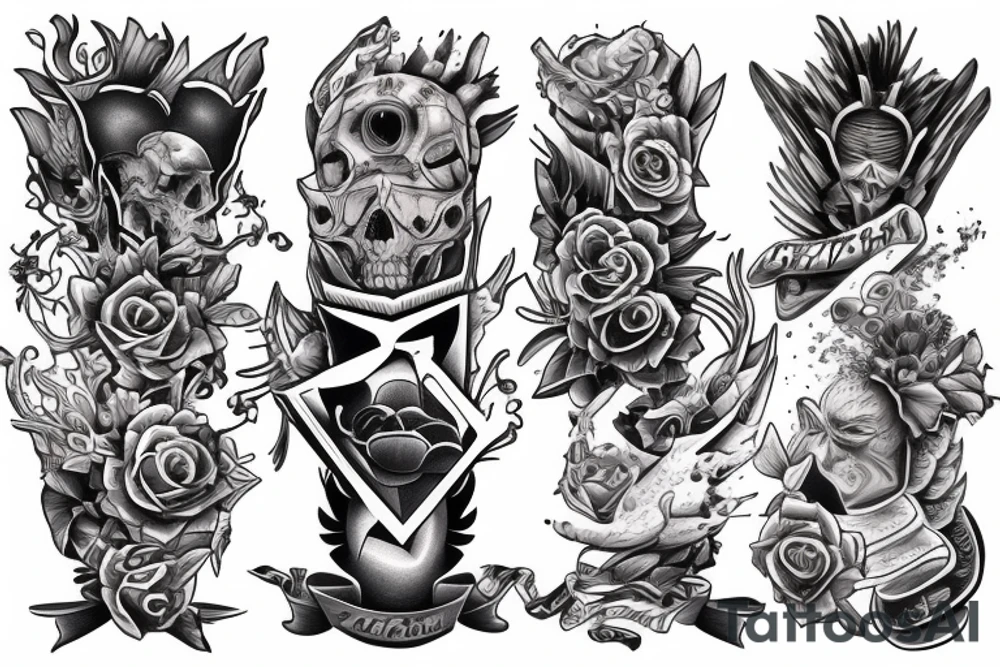 Beast protecting son tattoo idea
