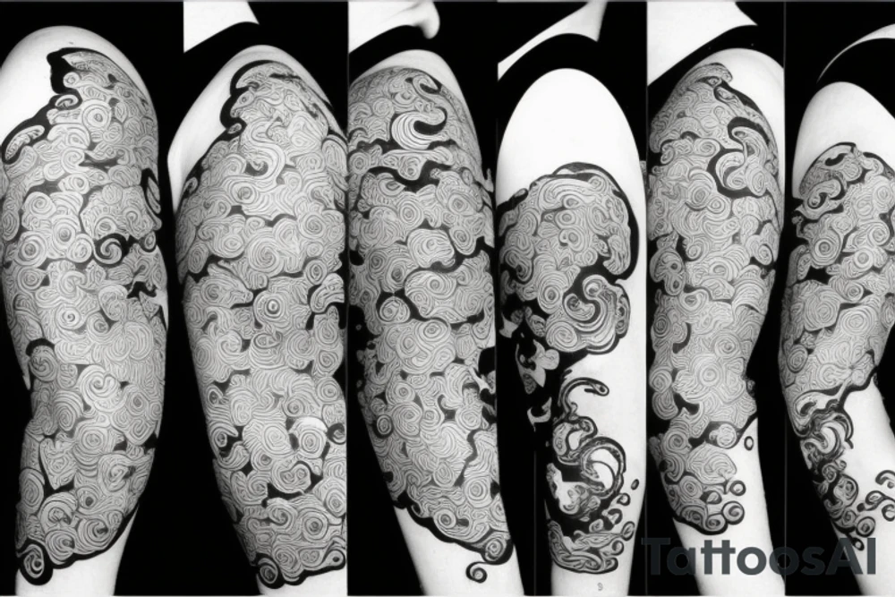 Yin and Yang, raspberry, wind tattoo idea