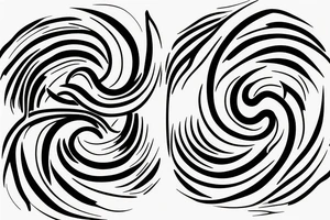 Yin and Yang, raspberry, wind tattoo idea