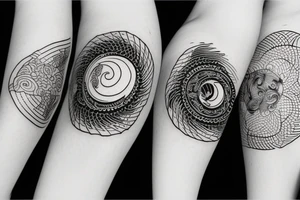 Yin and Yang, raspberry, wind tattoo idea