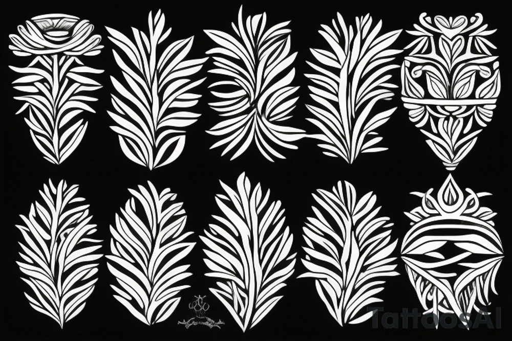 italian olive branch tattoo idea