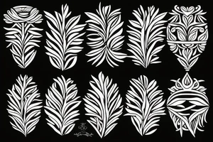 italian olive branch tattoo idea