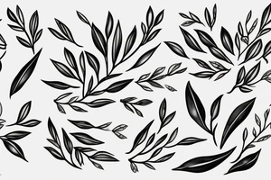 italian olive branch with a dove tattoo idea