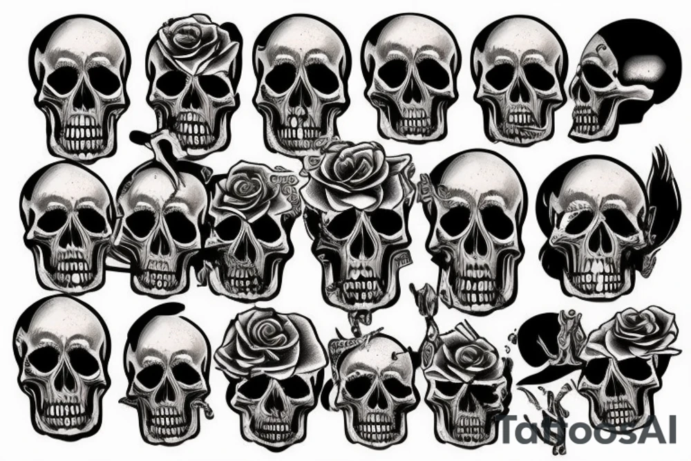 Skull tattoo idea