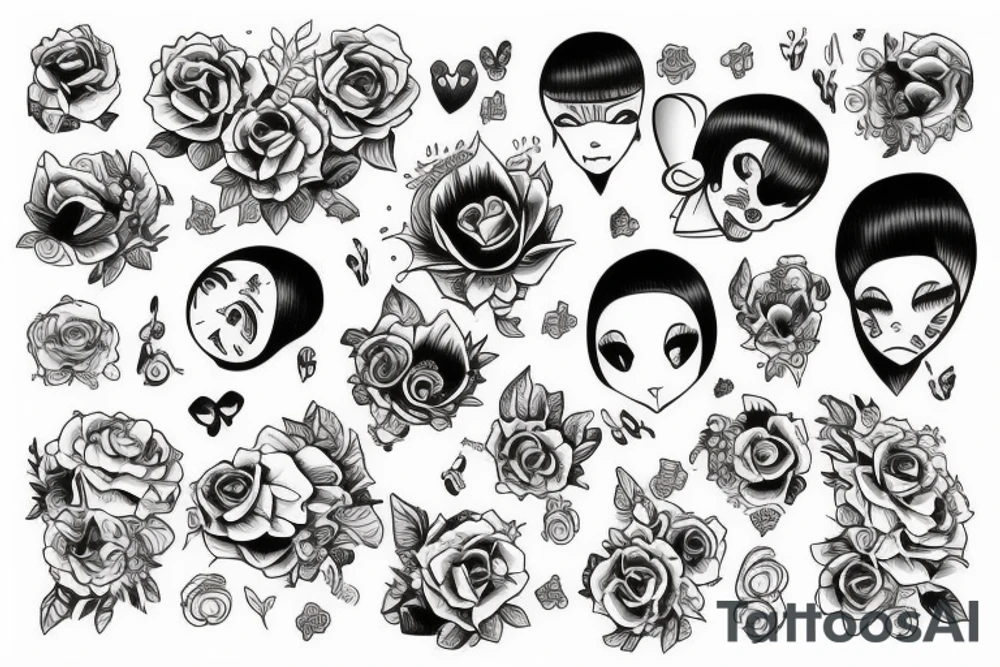 something about sadness and happines tattoo idea