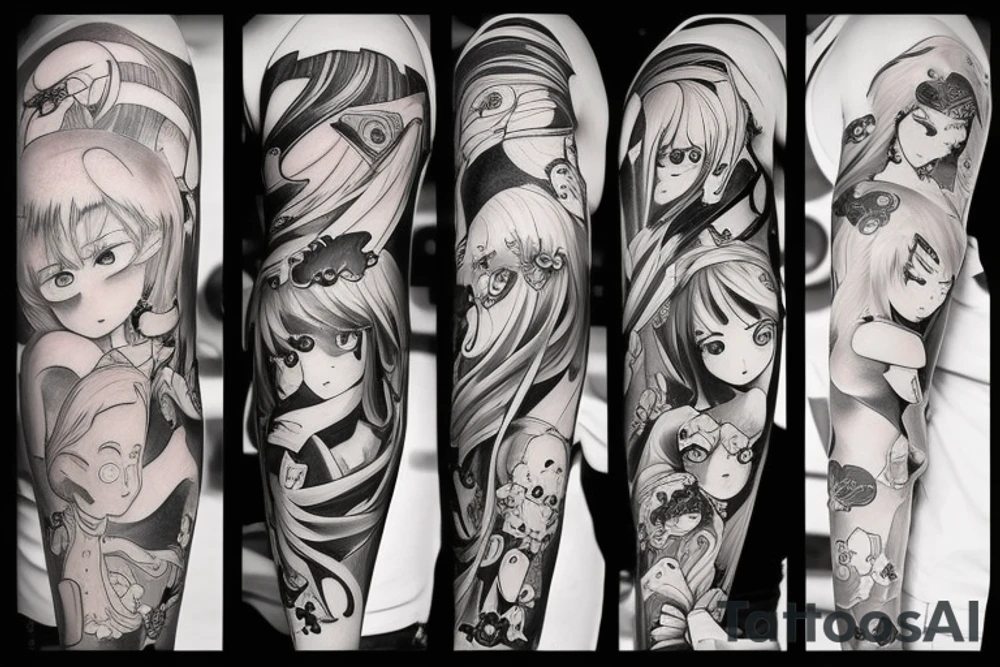 Anime tattos tattoo idea