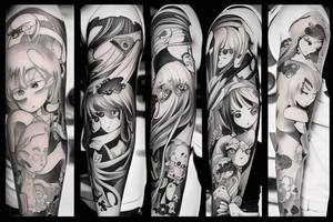 Anime tattos tattoo idea