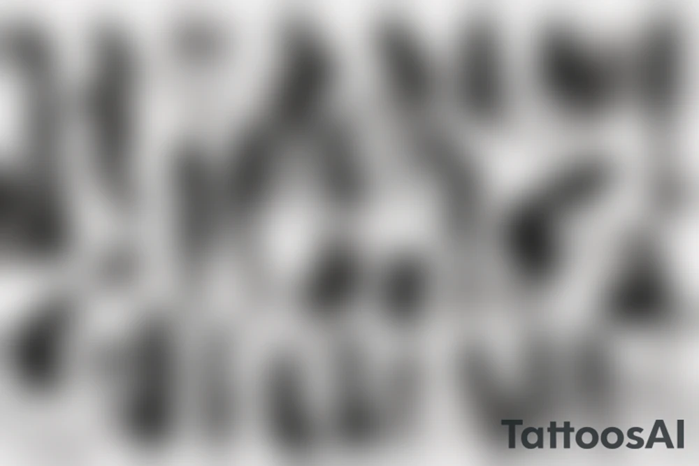 woman silhouette tattoo idea