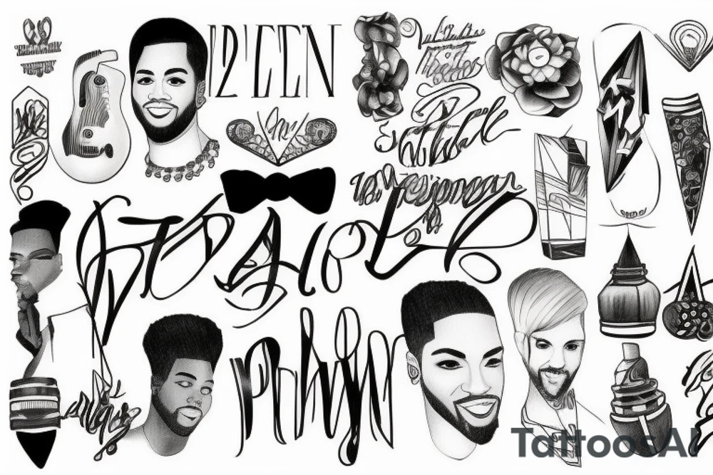 small pentatonix tattoo tattoo idea