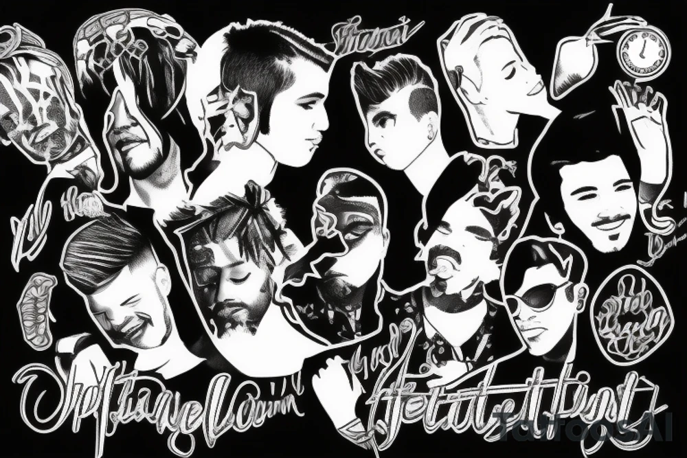 small pentatonix tattoo tattoo idea